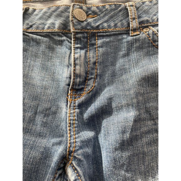 Aeropostale Bayla Skinny Blue Denim Jeans Size 13/14 Regular Zip Button Closure - Picture 5 of 7